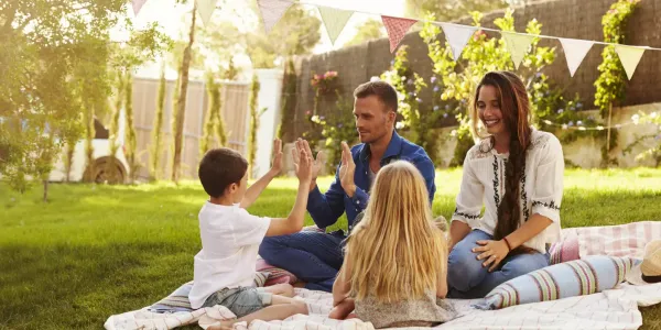 family-on-lawn